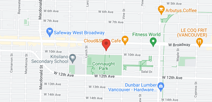 map of 2391 W 10TH AVENUE